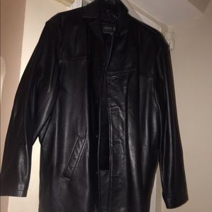 Sergio Benini men’s leather coat